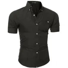 Camisa Masculina Manga Curta Com Elastano - Melhor Tecido