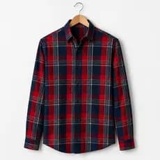 Camisa Xadrez Flanelada Masculina Manga Longa Slim Fit Elegante Confortável - Festa Junina