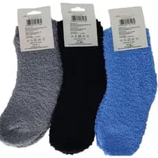 01 Par Meia Infantil Unissex Soft Felpuda Quente Para Inverno Calça 20 a 25