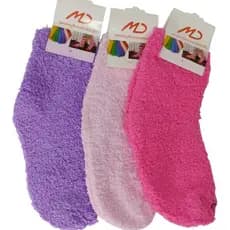 01 Par Meia Infantil Menina Soft Felpuda Quente P Inverno Confortável Calça 20 a 29