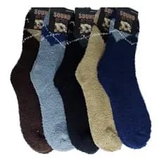 01 Par Meia Adulto Masculinda Soft Felpuda Quente Para Inverno Calça 39 -43