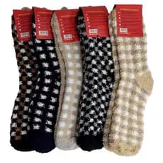 01 Meia Soft Felpuda Masculina Unissex Super Confortável para Inverno Quente.