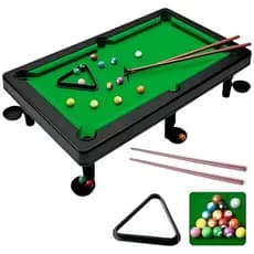 Mesinha de Sinuca Infantil Snooker Brilhar Com 02 Tacos