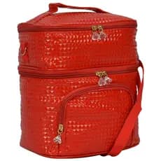 Bolsa Feminina Nécessaire Térmica Academia Vinil Vermelho CBRN17522