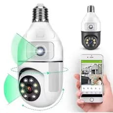 Smart Câmera de segurança Wi-Fi Lente Dupla Inteligente Visão Noturna Áudio Yoosee Icsee - Bivolt