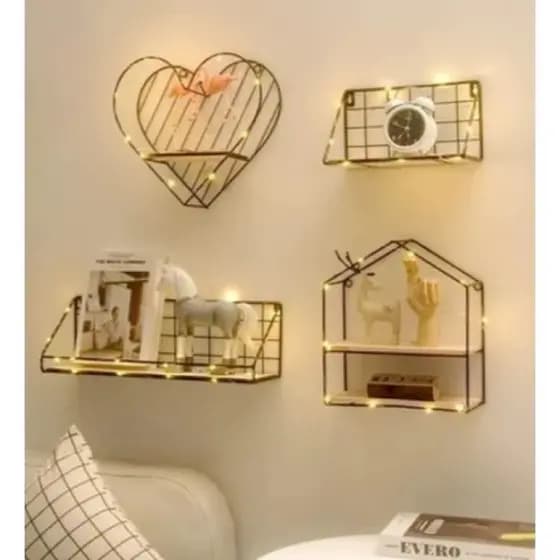 Nicho Prateleira Aramado Metal Vários modelos Ferro Decoração Quadrado parede