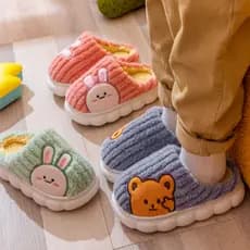 Pantufa Infantil Menino Menina Pelúcia Confortável Inverno PU-23 84