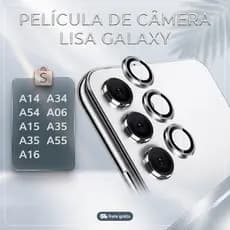 Kit LISO Lente Película De Câmera Samsung A14 A34 A54 A15 A35 A55 A06 A16