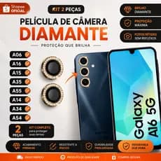KIT CAMERA SAMSUNG GALAXY STRASS DIAMANTADA A15/A14/A16/A24/A34/A35/A55/A54/A06/S23 FE/S24 FE