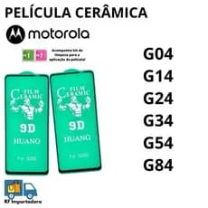 Película Cerâmica Flexível 9D Premium para Moto G04 G14 G24 G34 G54 G84 - Proteção Total na Tela