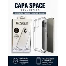 Capa Space Transparente Anti Impacto Compativel com iPhones
