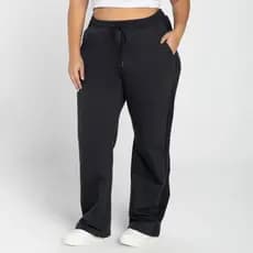 Calça de moletom peluciada Basicamente/Malwee plus size feminina