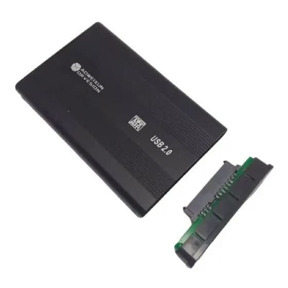 Case Externa Para Hd Sata 2.5 Usb 2.0 Gaveta Hd De Notebook