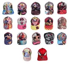Boné Infantil Personagens Criança Unissex Proteção Homem Aranha Naruto LOL Frozen Barbie Vingadores Patrulha Canina