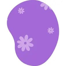 Mouse Pad Ergonômico Gota Flores Roxas