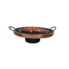 Jogo Fondue Grelha/chapa/forma Pizza 27cm Mais Rechaud Pedra Sabão