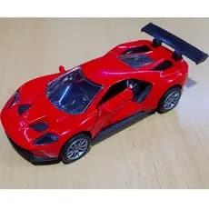 MINIATURA CARRINHO FORD GT COM AEROFOLIO DE METAL A FRICÇÃO