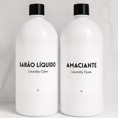 Frascos Brancos Lavanderia 1L