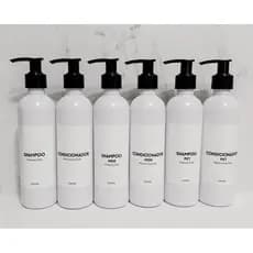 Frasco Branco Para Banheiro Diversos Rótulos 240ML