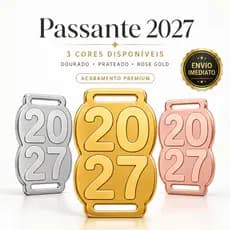 Passante 2027 Acrilico Para Bolsas Alcas Mochilas Kit 50 100 200 Unidades Premium Envio Imediato