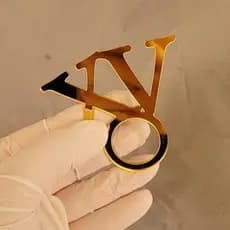 Kit 20 Anel Porta Guardanapos Acrilícos Espelhados Decoração Luxo