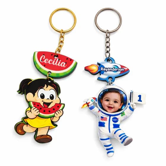 KIT2 Kit Chaveiro Lembrancinha Personalizado MDF 3mm Temas Empresa