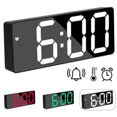 Relógio de Mesa Digital Full Led Inteligente Com Despertador Alarme Temperatura e Soneca