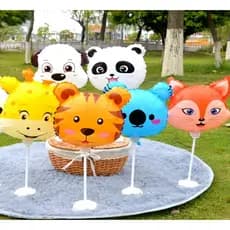 Balão Metalizado Animais Safari Fazenda - Kit C / 5