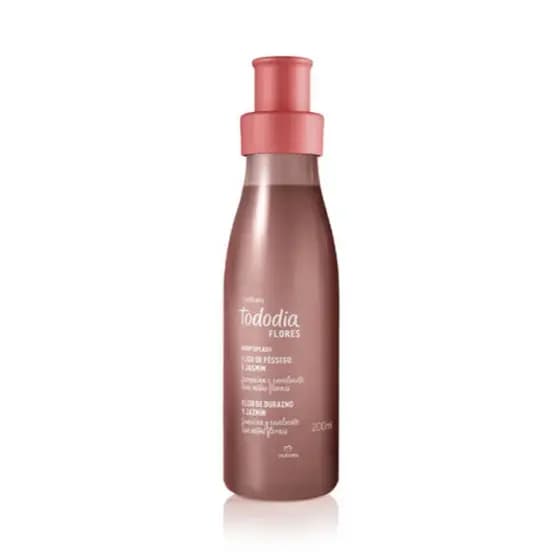 Body Splash Desodorante Colônia Tododia Flores Pêssego e Jasmim 200 ml