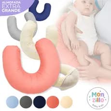 Almofada Amamentação Enxoval Bebê Premium Com Zíper Lavável