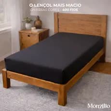 Lençol De elastico para Cama Solteiro  | 400 fios  |  |Avulso  |  Cores Lisas |  Com Elastico