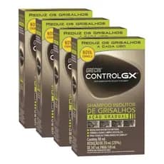 KIT C/4 SHAMPOO REDUTOR DE GRISALHOS CONTROL GX GRECIN
