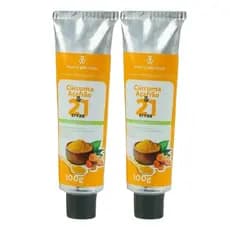 Kit 2 Unguento Massageador Doutor Cúrcuma / Açãfrão & 21 Ervas 100g
