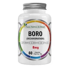Suplemento Mineral De Boro Decahidratado 60 Cápsulas Flora Nativa