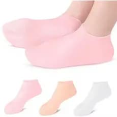 Meias De Silicone Gel Hidratação Pés Esfoliantes Saúde