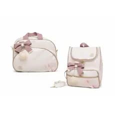 Kit Bolsa Maternidade Luxo 2 Peças Bolsa G E Mochila 2x1  Térmica Impermeável Envio Imediato