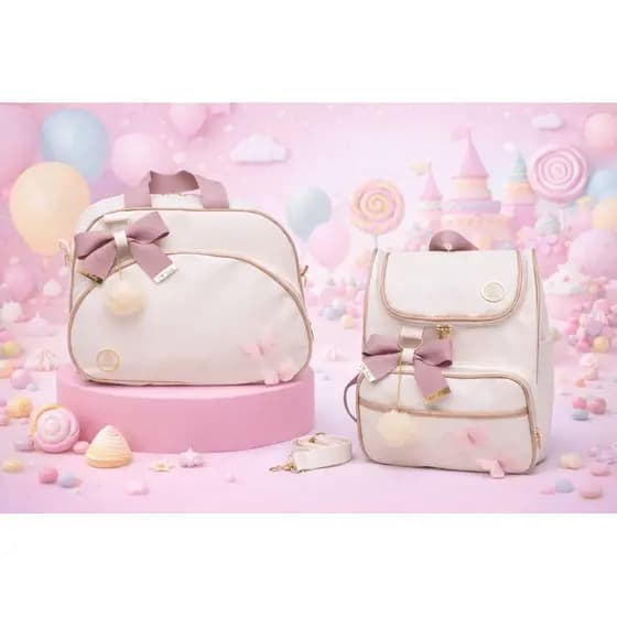 Bolsa Maternidade 2 Peças Luxo Grande Impermeável Multifuncional Para Bebê