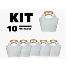 kit 10 unidades Sacola Cooler Porta bebidas Bolsas Ice Bag 12litros Festa SEM LOGO