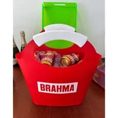 Cooler BRAHMA - Bolsa Bag Gelo - Cerveja - sua bebida favorita - Praia - Balde de gelo - Bolsa multiuso