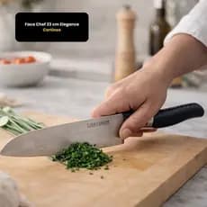 Faca Chef 33cm Lâmina Afiada Durável Design Elegante Corte Profissional