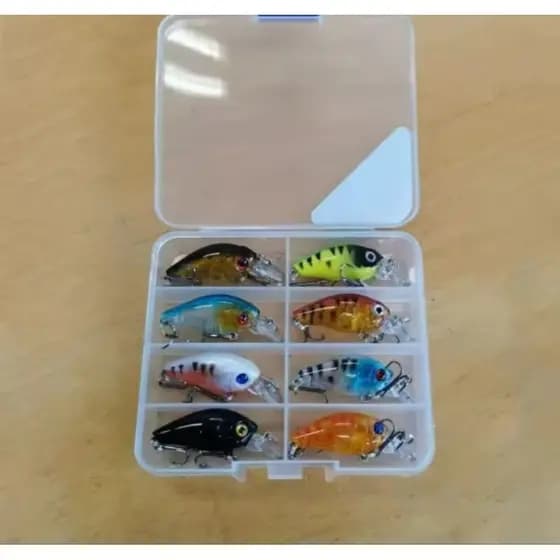 Kit C/8 Iscas Artificiais Ultra Light 4.5cm 4g