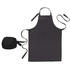 Avental Oxford com Bandana Altura Com Bolso Liso Regulável Chef Cozinha Restaurante Evento Churrasco