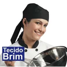 Bandanas Brim 100% Algodão Cozinha Médico Bar Confeitaria Atendimento Garçom Chef Barman
