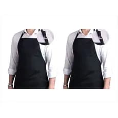 kit 2 Aventais Oxford Regulável Altura Com Bolso Uniforme Chef Cozinha Restaurante Evento