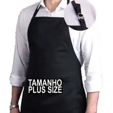 Avental Oxford Plus Size Regulável Altura Com Bolso XXG EXG XG GG 100x90 Grande Uniforme Chef Cozinha Restaurante Evento