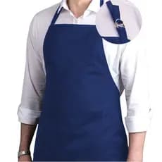 Kit 2 Avental Brim 100% Algodão Regulável Altura Com Bolso Preto Chef Bar Restaurante