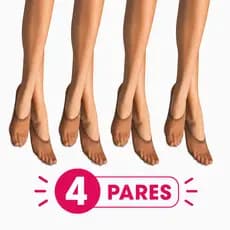 Kit Econômico 4 Pares Meia Sapatilha Selene Fio 40 Feminina Invisível Sem Costura Confortável para Sapatilha e Tênis