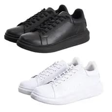 Tênis Masculino Oversized em Couro Ecológico Sola Alta Anuncio Promocional