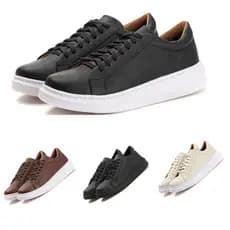 Tenis Casual Masculino em couro legitimo Conforto e elegância.