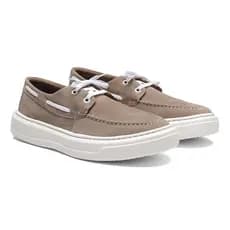 Sapato Mocassim Dockside Sapatenis Masculino Elegante em Camurça